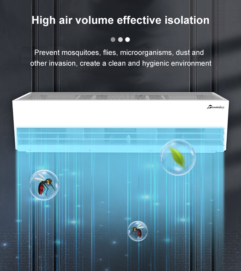 Industrial Centrifugal Series Air Curtain For 6m to 7m Door Height