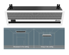 New Ceiling Wind White Air Curtain