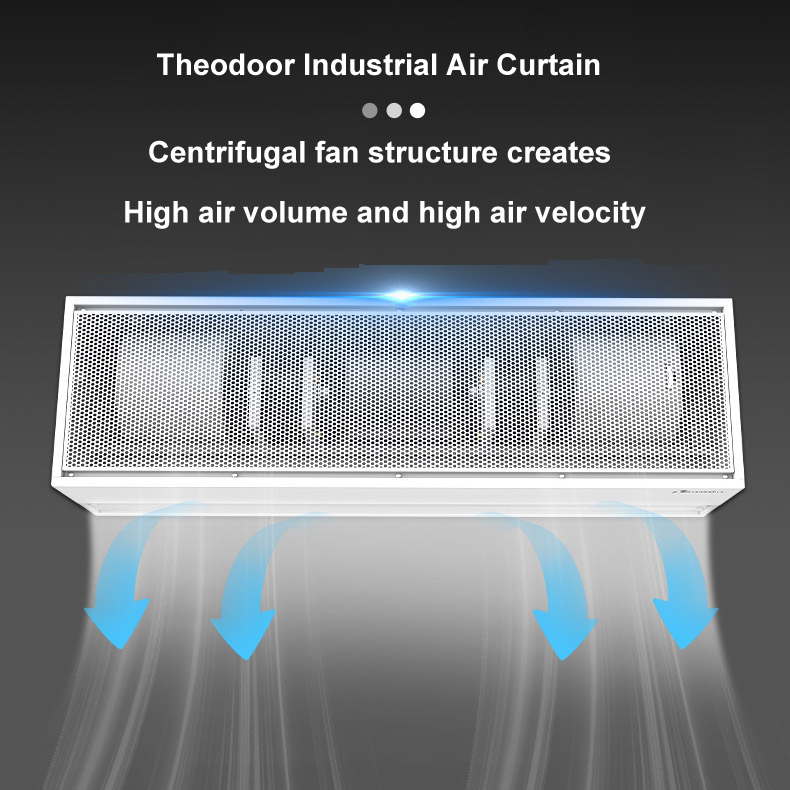 Industrial Centrifugal Series Air Curtain For 6m to 7m Door Height