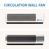 Theodoor Circulation Wall Fan for Room Air Movement Fan Cooling