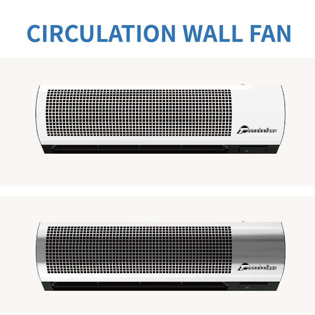 Theodoor Circulation Wall Fan for Room Air Movement Fan Cooling